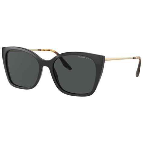 Prada PR 12XS 54 Polar Dark Grey & Black Polarized .